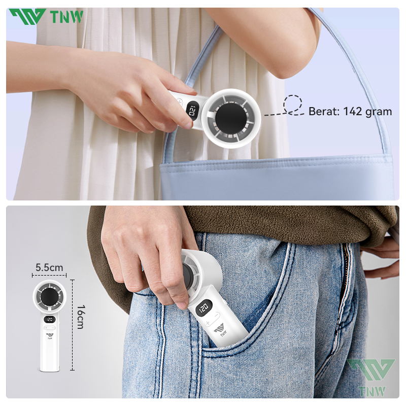 Jual TNW OK3 Kipas Angin Mini Portable Handheld Fan Turbo Kipas Fan 120 ...