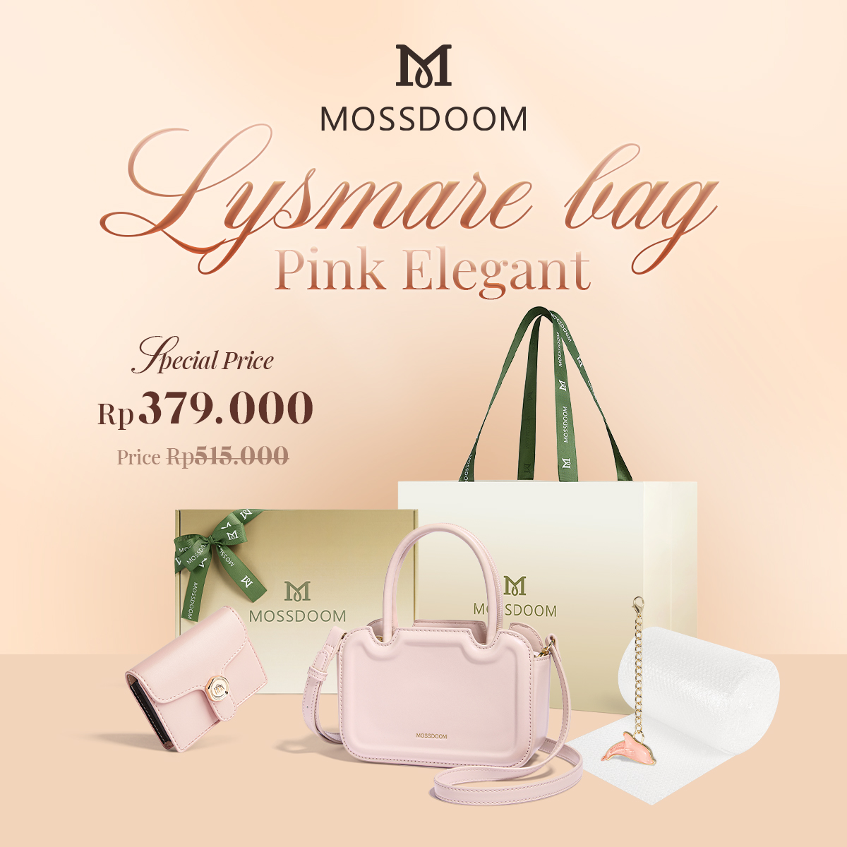 Jual MOSSDOOM Hampers Lysmare Pink Bag | Shopee Indonesia