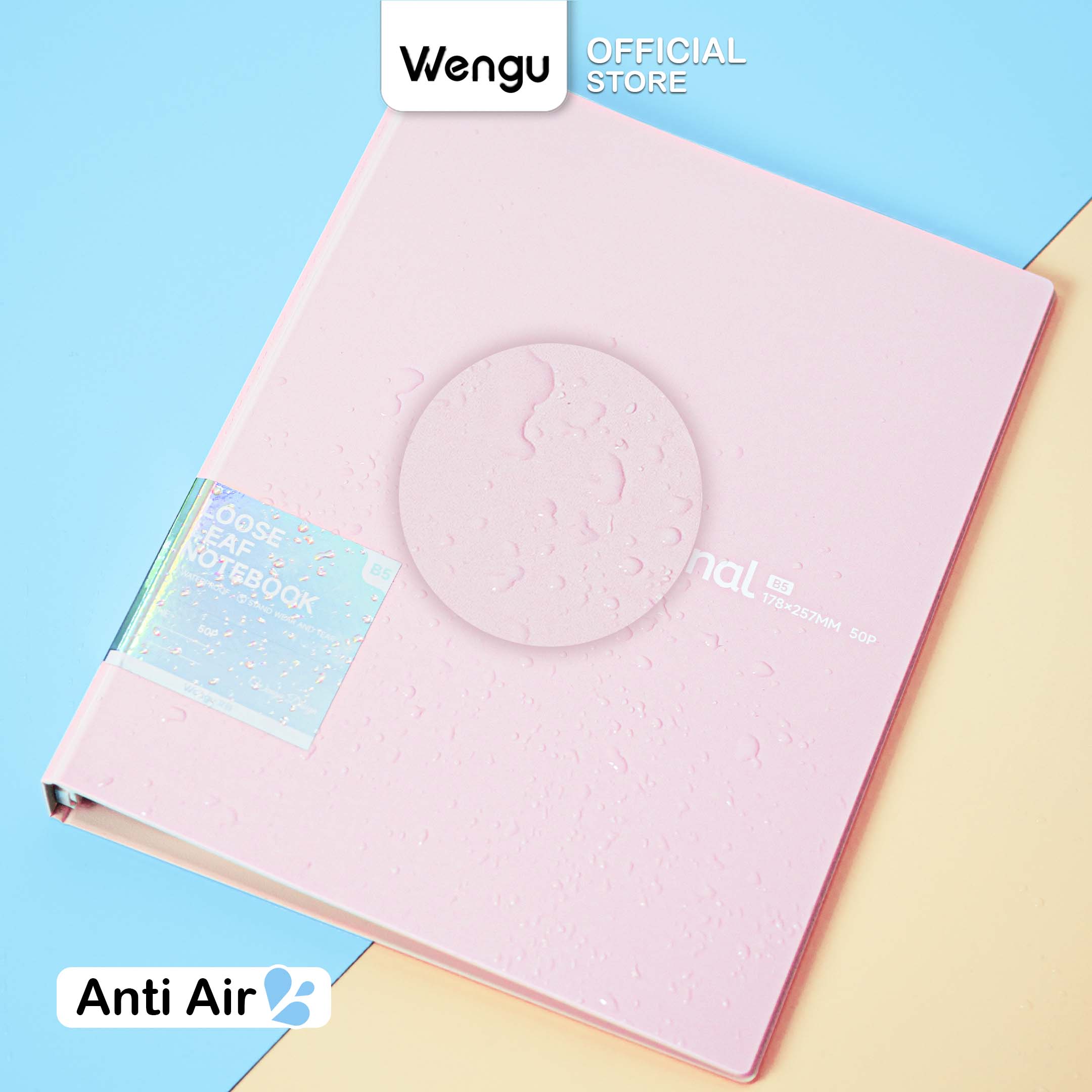 Jual [BARU] Wengu Binder A6 B5 Polos Pastel Ring Besi Plastik Aesthetic ...