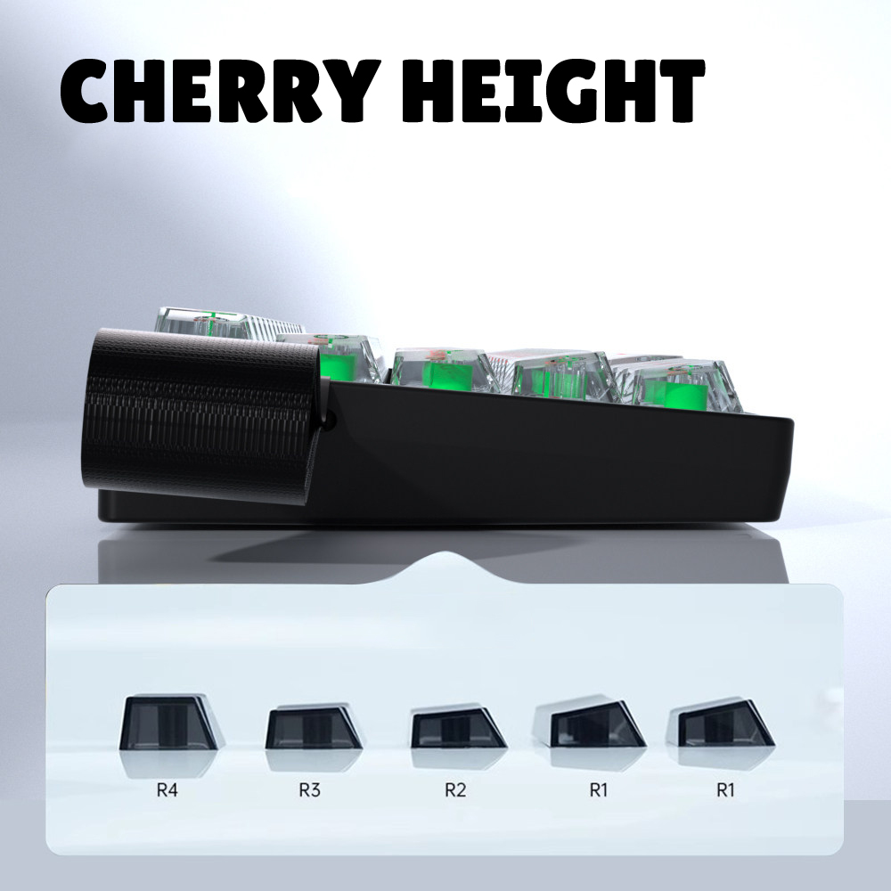 Jual ZIFRIEND Matte Transparent keycaps 130 Keys Dye Sublimation Cherry ...