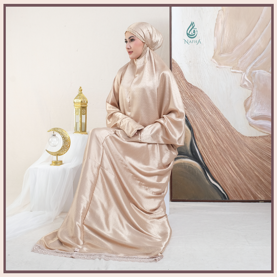 Jual NAFHA - Jaguar Mukena Terusan Dewasa Sutra Silk Arrmanyy | Shopee ...
