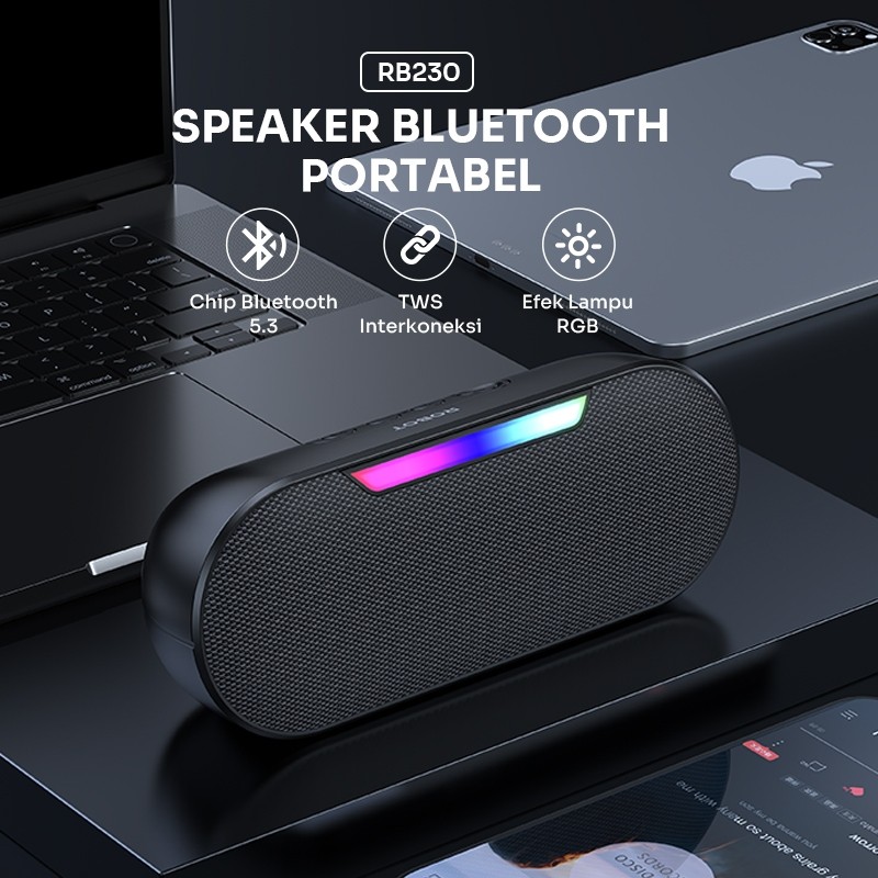 Jual ROBOT Speaker Bluetooth RGB Super Bass 5W TWS Stereo Portable ...