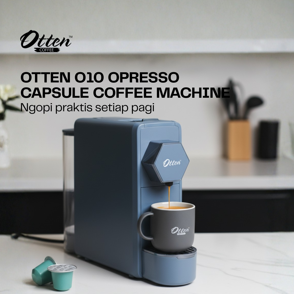 Jual Mesin Kopi Kapsul Nespresso Compatible / Otten O10 Opresso Capsule ...