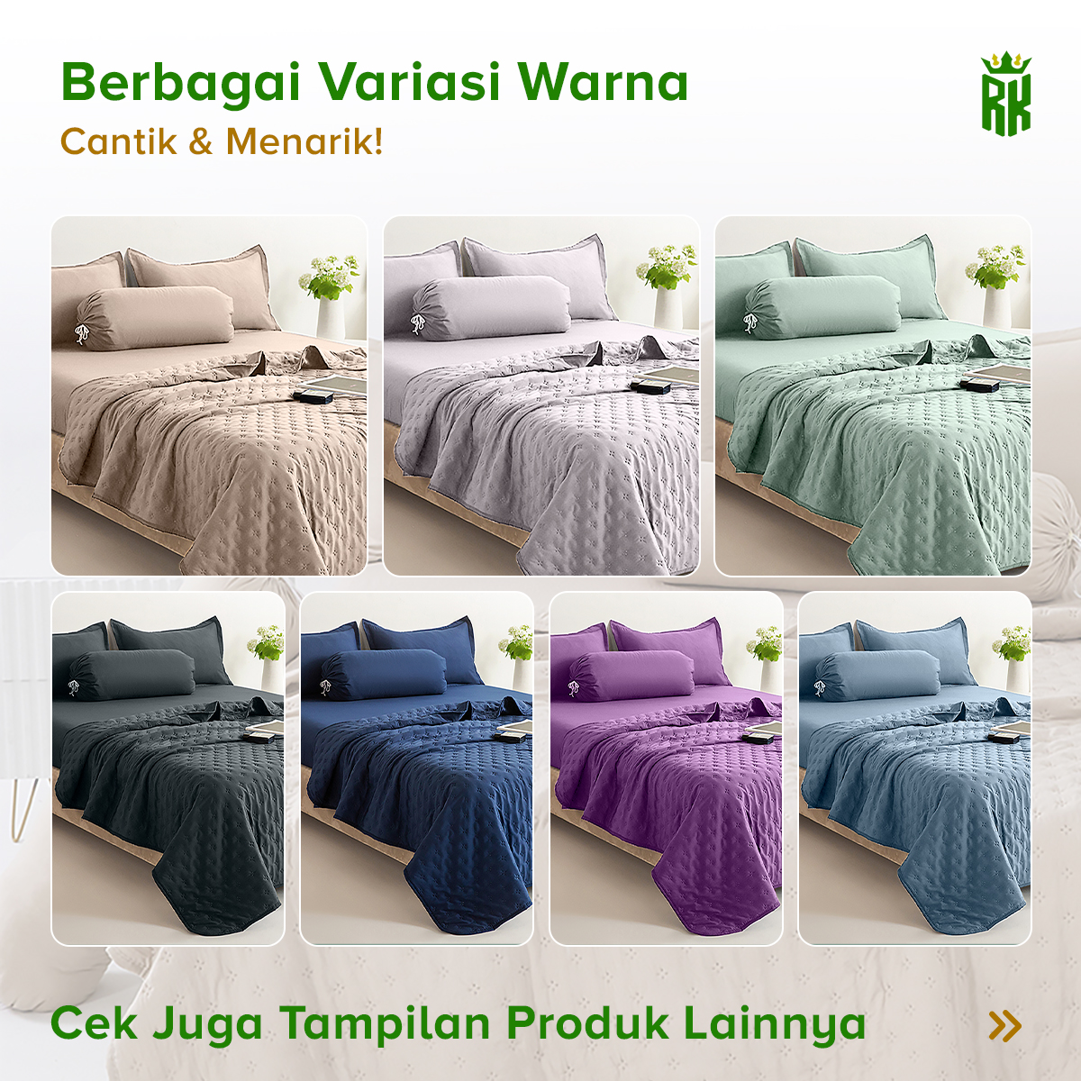 Jual RAJA X JORDI ONSU SET BEDCOVER SPREI SARUNG BANTAL GULING ESTETIK ...