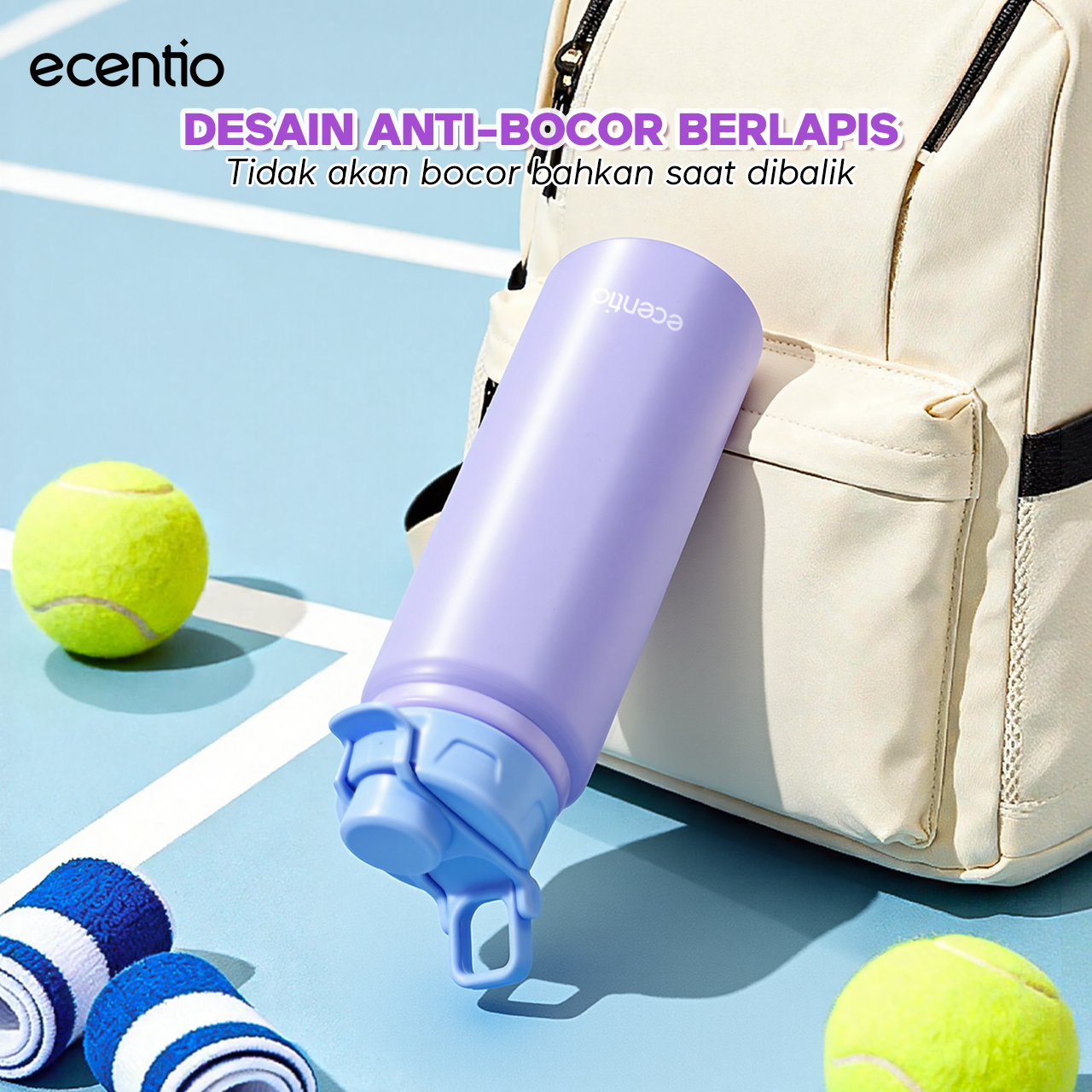 Jual [Soft Cloud Series] ecentio tumbler Stainless protable 750ml/550ml ...