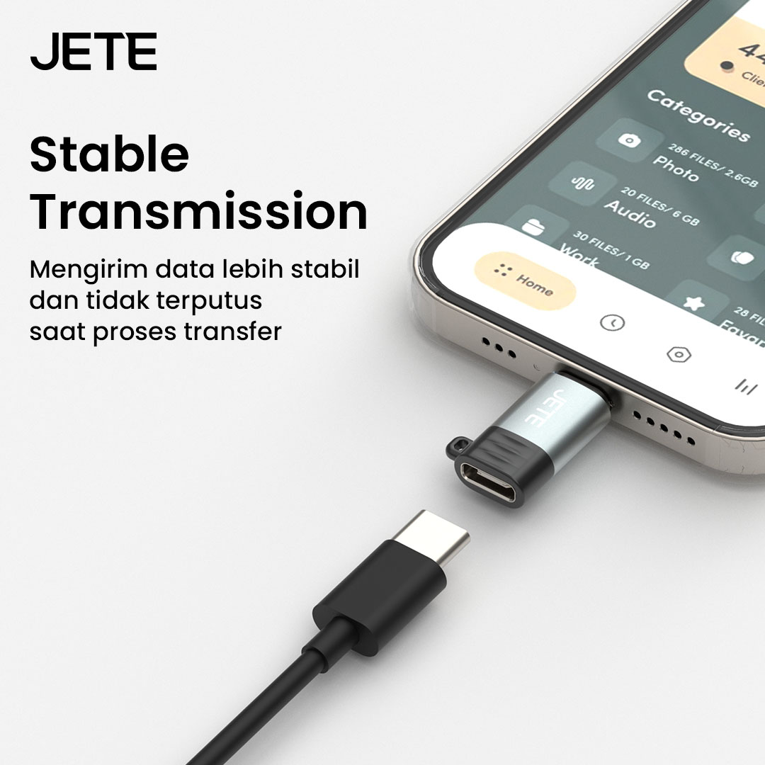 Jual OTG JETE OX Converter Adapter USB Micro Type C Lightning Male To ...