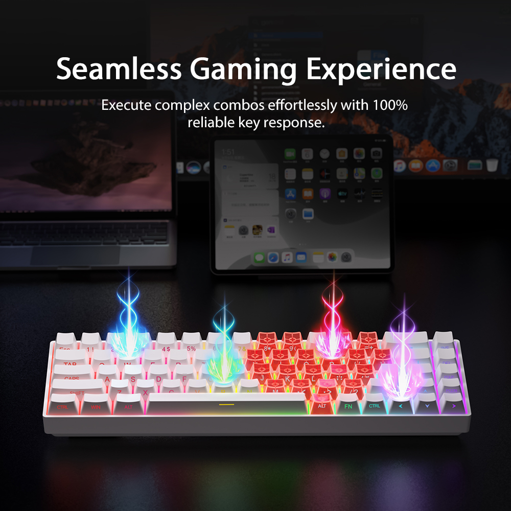 Jual ZIFRIEND TK68 RGB Mechanical Keyboard Side-Printed Gradient ...