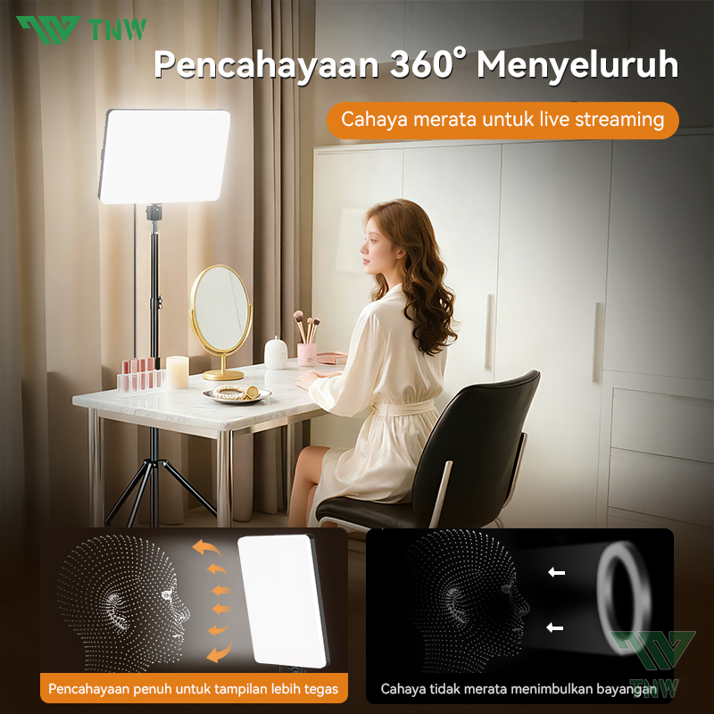 Jual TNW 11 Inch Lampu Foto Panel LED Video Light Sorot Lighting Studio ...