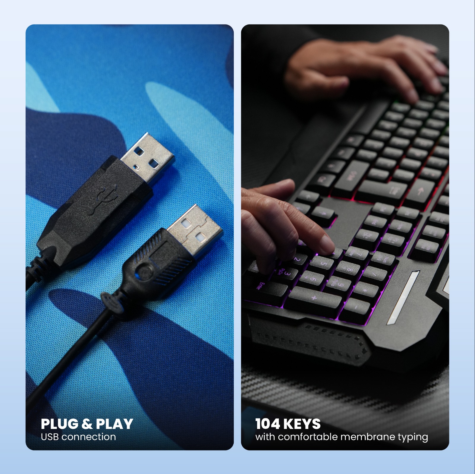 Jual Rexus Warfaction VR1 Keyboard Mouse Gaming Combo - Free Gaming ...