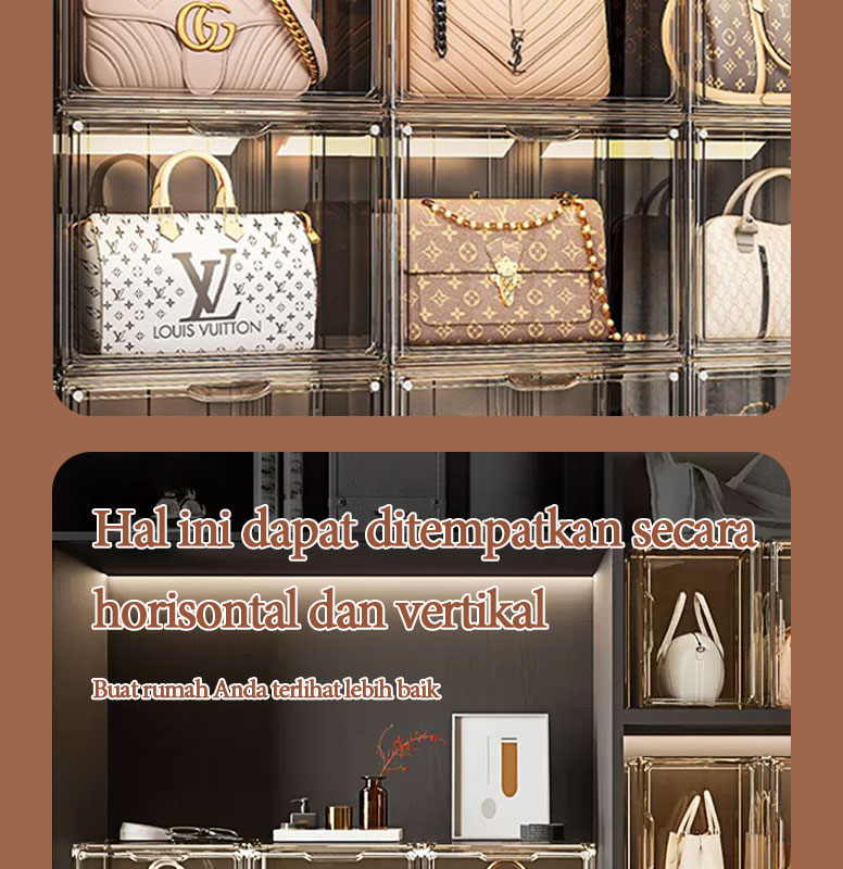 Jual XMVP Kotak Penyimpanan Akrilik Display Box/Tas Transparant ...