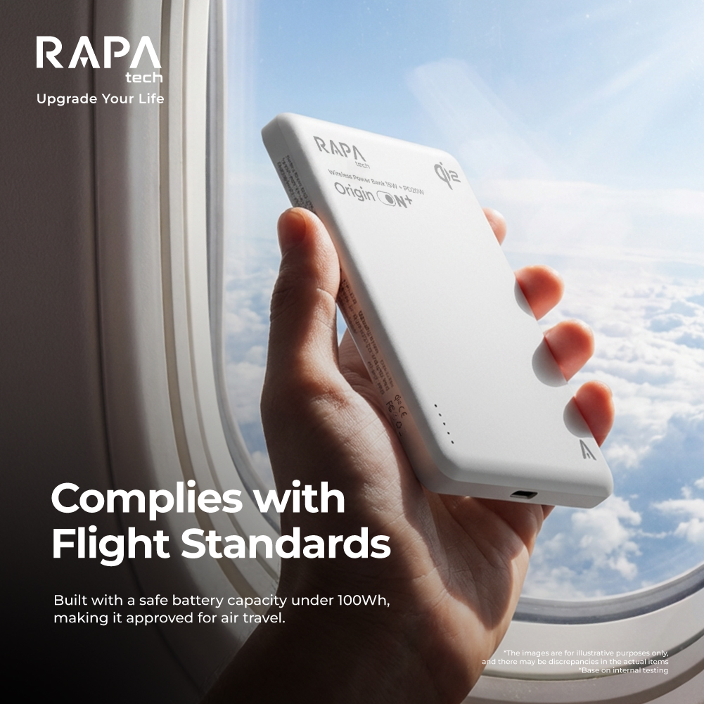 Jual RAPAtech Powerbank Origin ON+Qi2 Wireless Fast Charging 15W ...