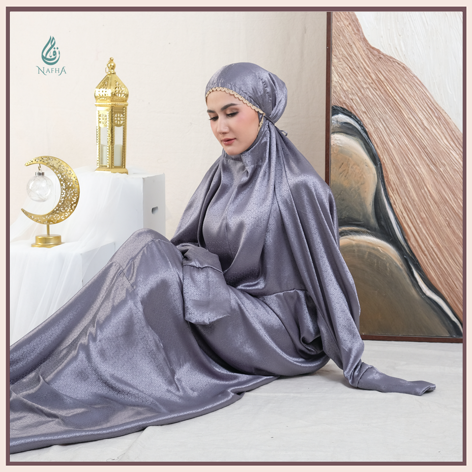 Jual NAFHA - Jaguar Mukena Terusan Dewasa Sutra Silk Arrmanyy | Shopee ...