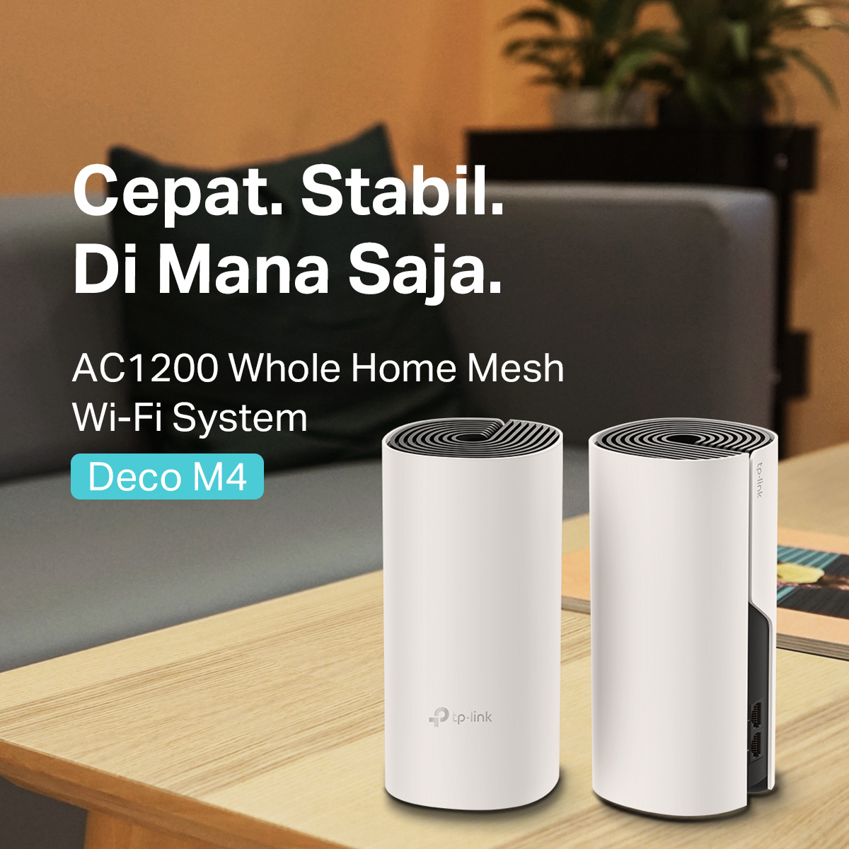 Jual TP-Link Deco M4 | 2 Pack | AC1200 Mesh WiFi System | WiFi 5 ...