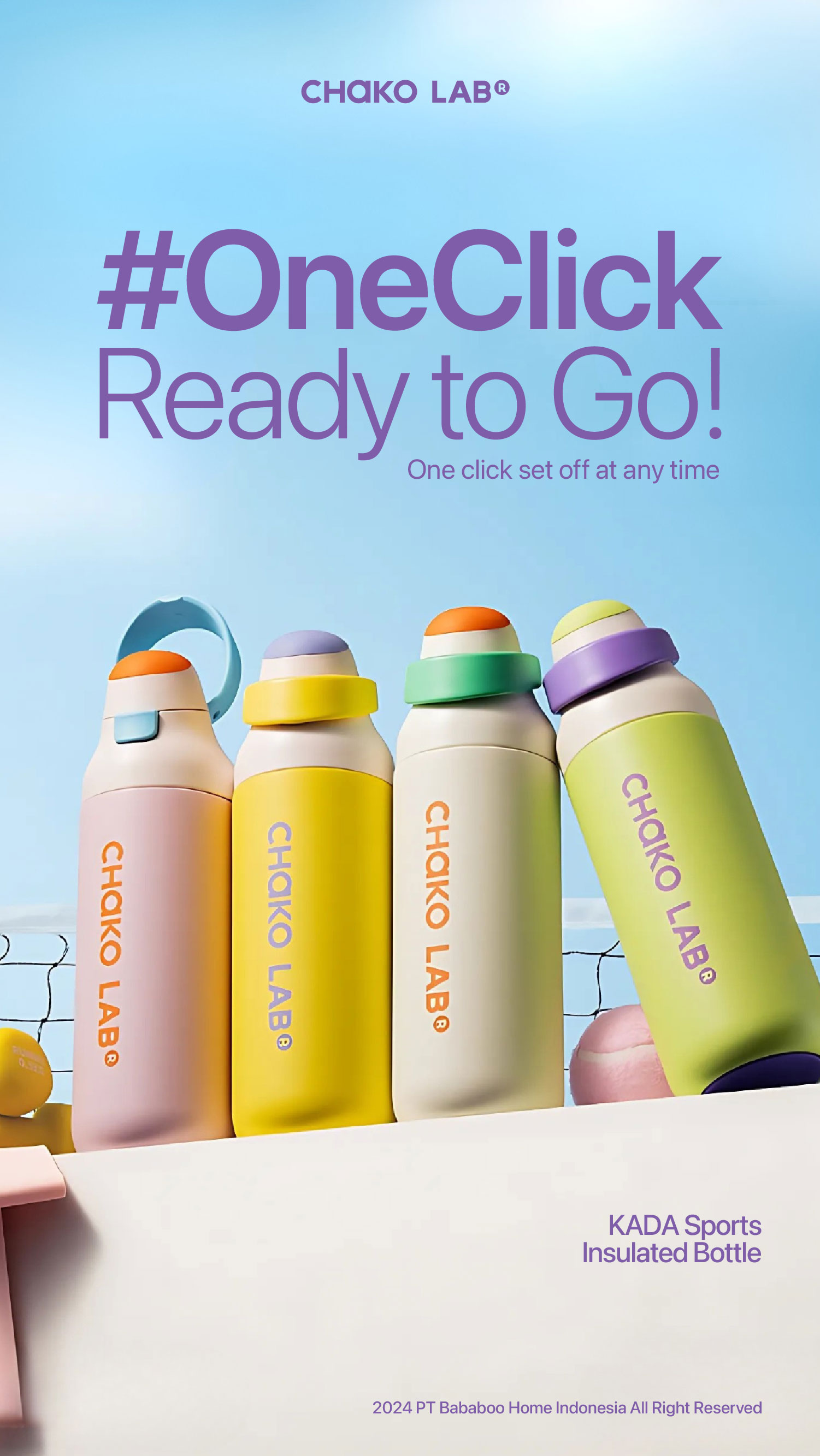 Jual CHAKO LAB KaDa DoubleSip Insulated Bottle Buddy (550ml) - Milk ...