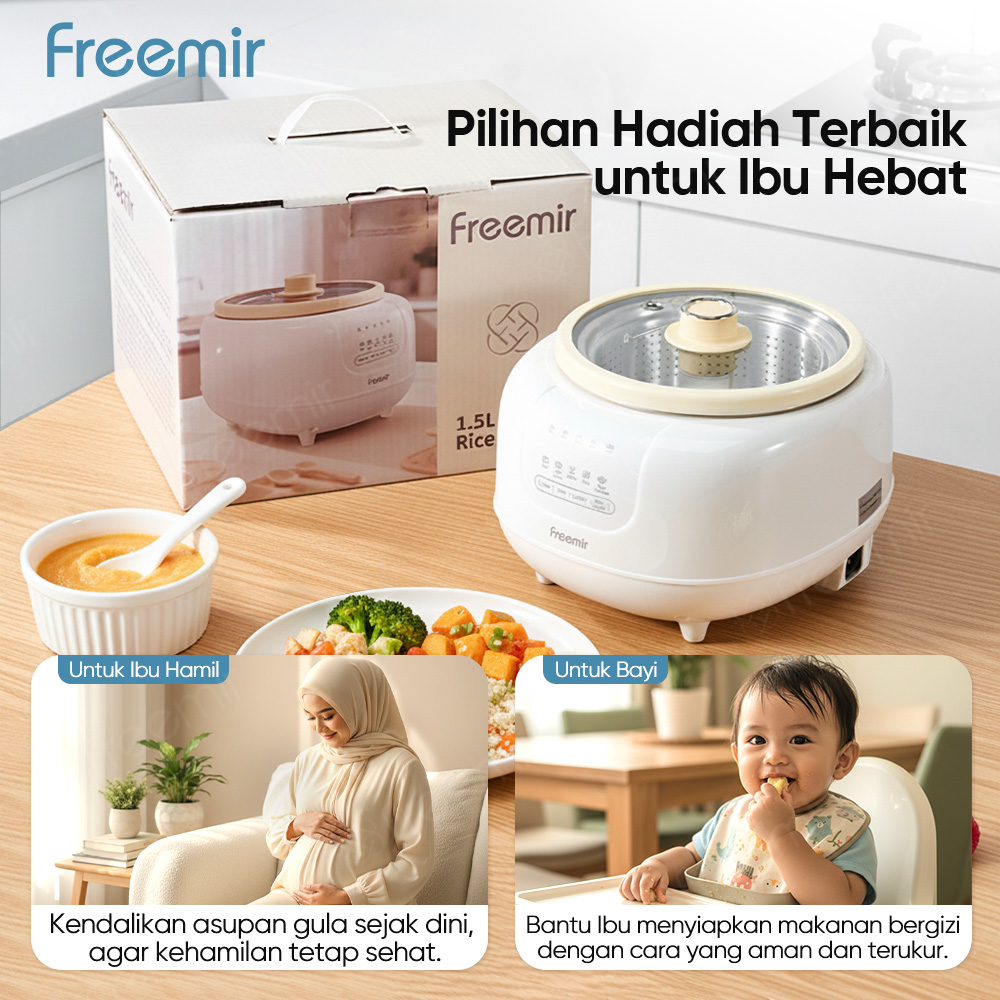 Jual [Promo]freemir Slow Rice cooker 1.2L Anti Lengket Rice Cooker ...