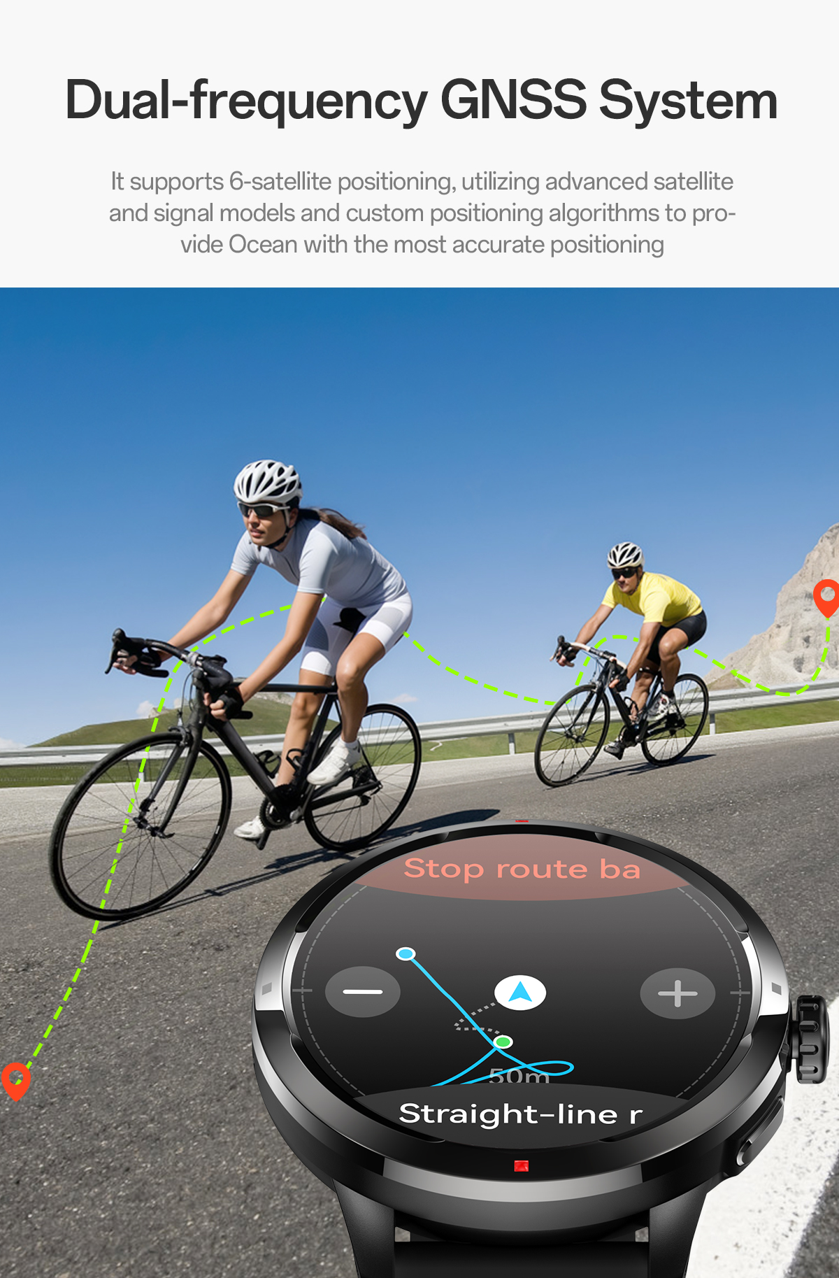 Jual [NEW GPS] Aolon Ocean Jam Tangan Smartwatch GPS Layer 1.5''Amoled ...