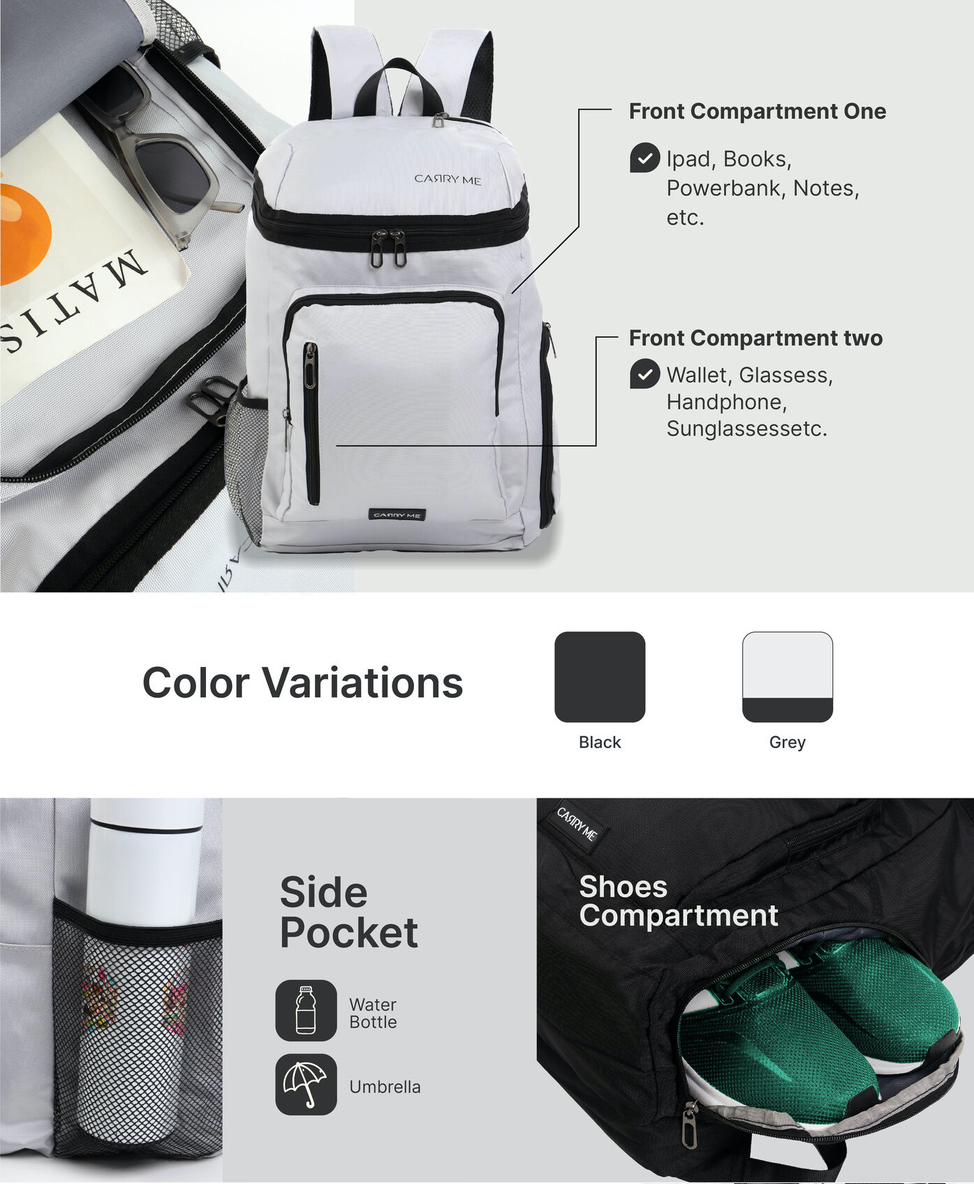 Jual Carry Me - Heavypack Backpack / Ransel Olahraga Traveling Wanita ...