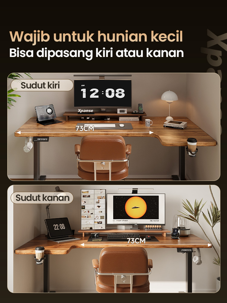 Jual Xpanse Meja L Elektrik Adjustable Desk Ganti Baru Meja Kerja Sudut ...