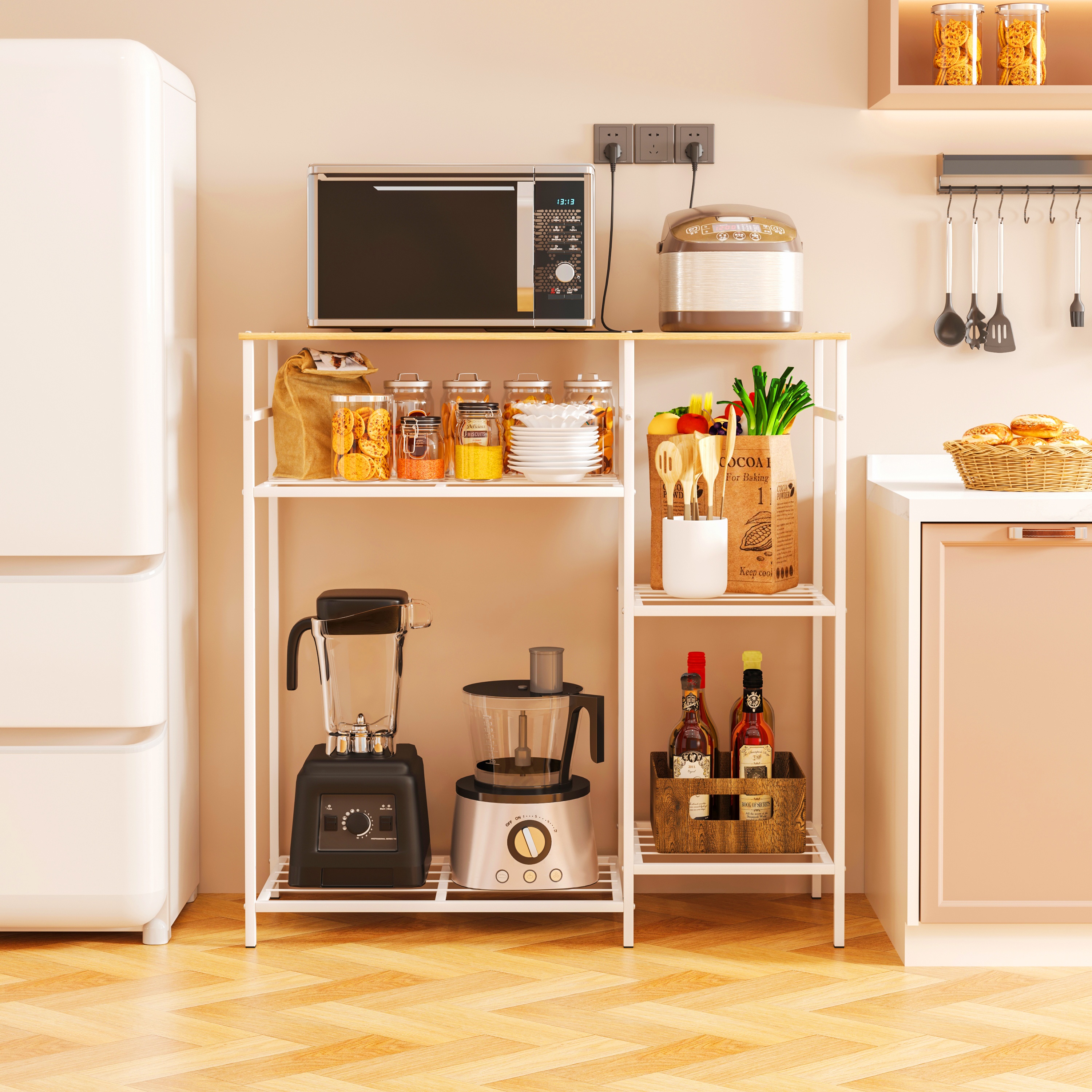 Jual ALOT Rak Dapur Serbaguna Rak Kompor Rak Oven Minimalis Kitchen ...
