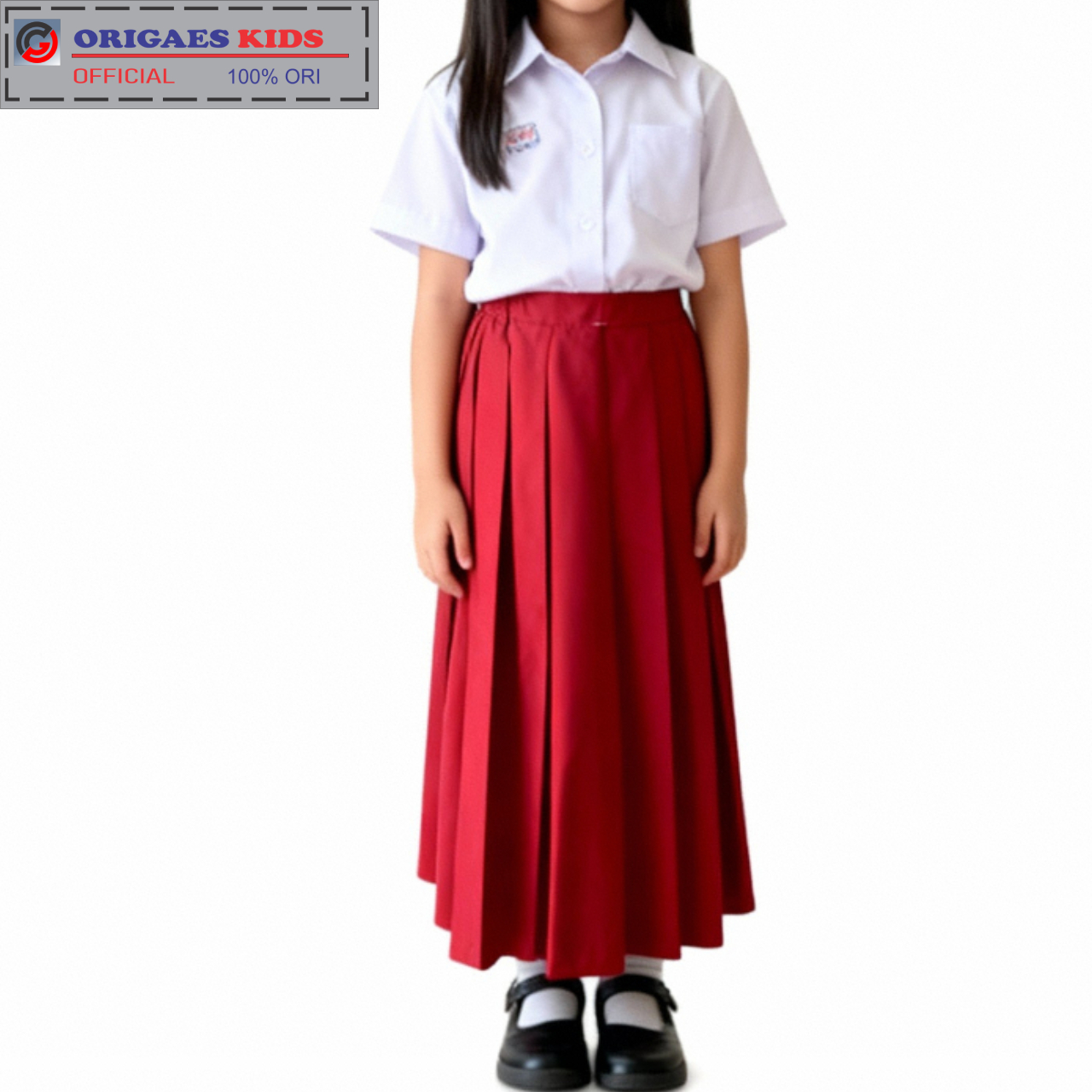 Jual ORIGAES KIDS - Setelan lengkap Seragam putih merah hijab perempuan ...