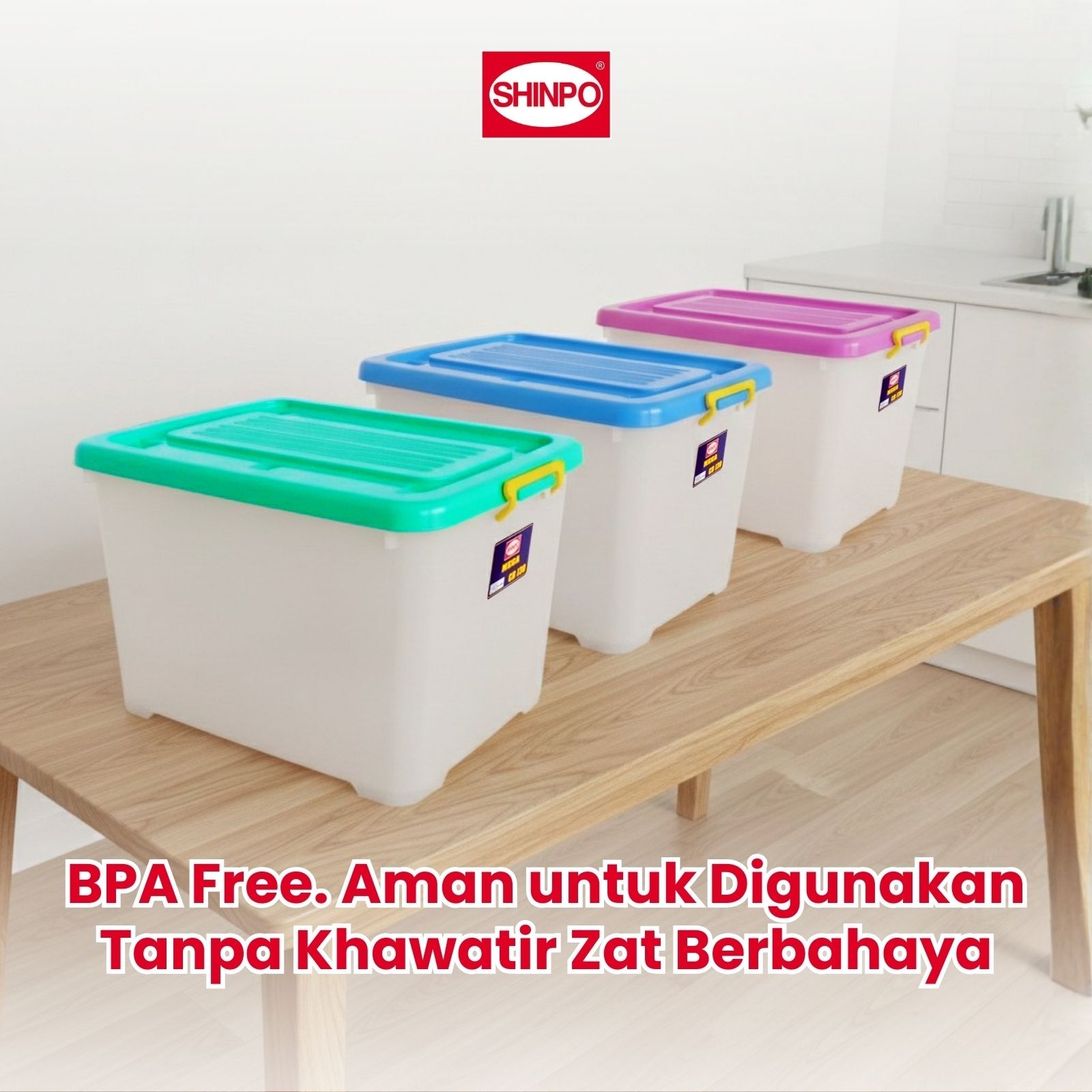 Jual SHINPO Kontainer Plastik Dengan Roda Mega Container Box Kotak ...