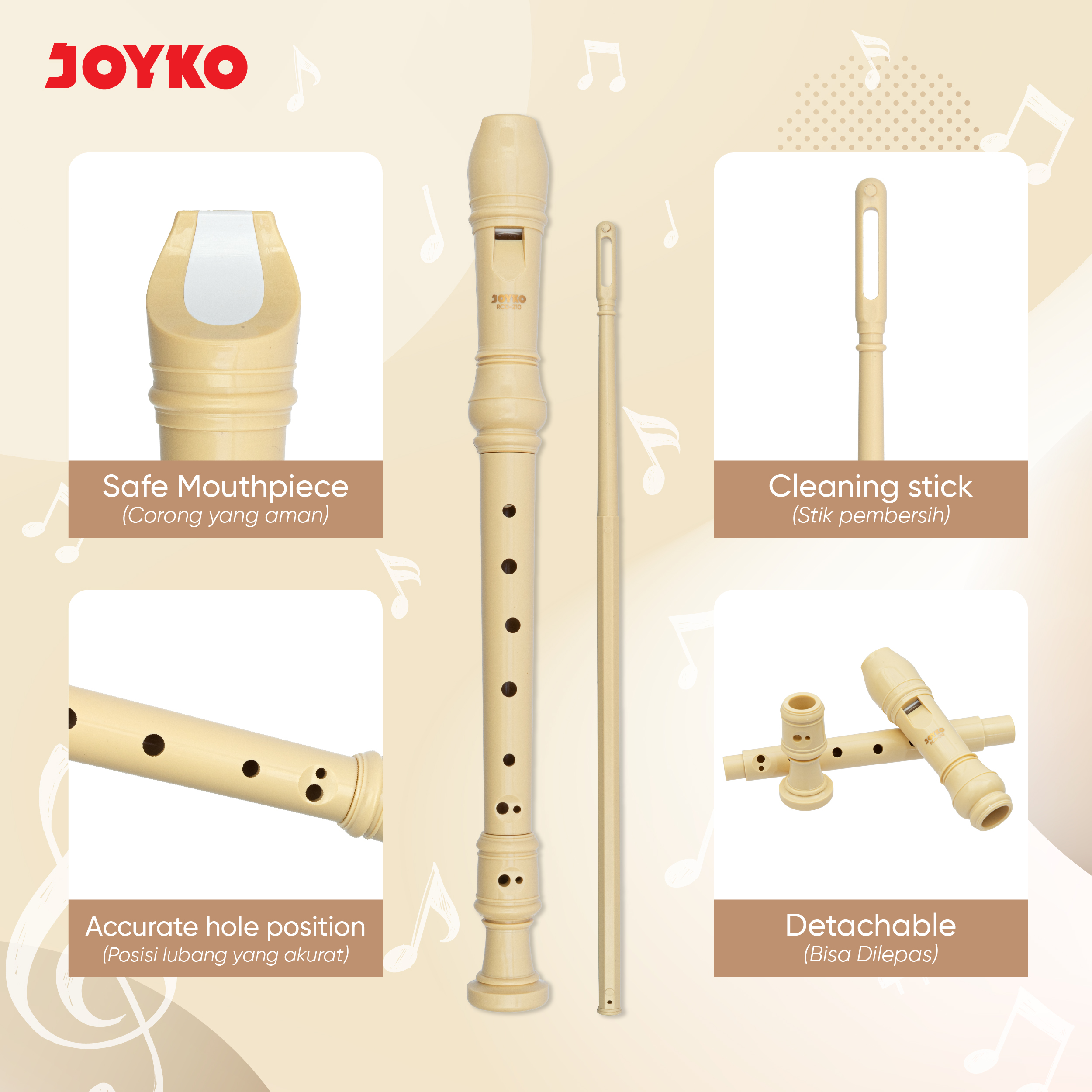Jual JOYKO Recorder Seruling RCD-210 | Shopee Indonesia
