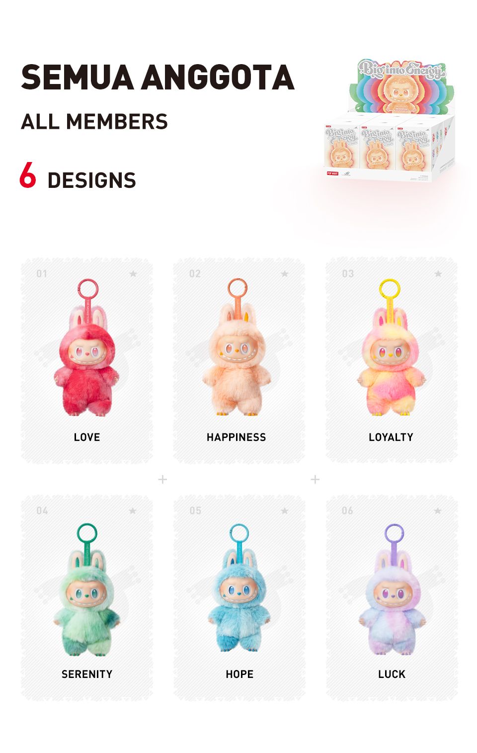 Jual POP MART THE MONSTERS Big into Energy Series Vinyl Plush