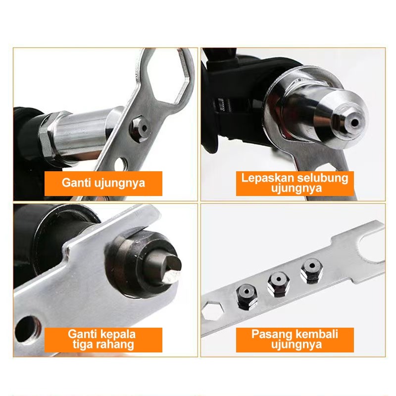 Jual Alat Konverter Rivet / Adaptor Tang Rivet - Gunakan dengan Bor ...