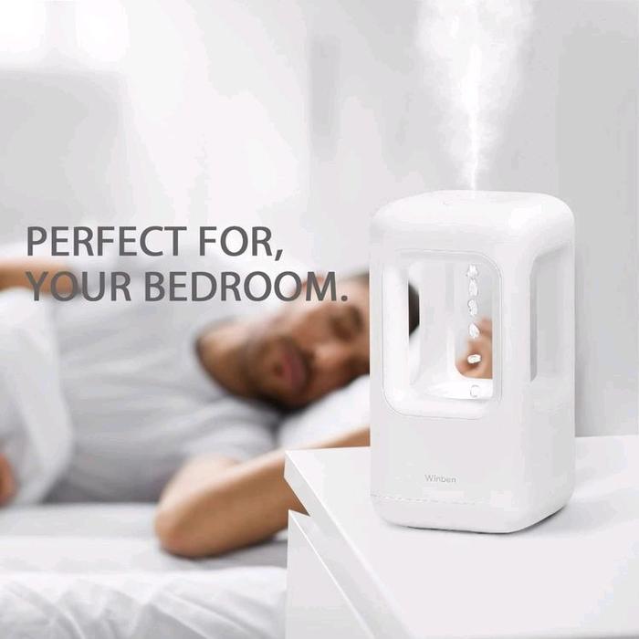 Jual QUEEN X WINBEN Anti Gravity Water Drop Air Humidifier LED Ambiance ...
