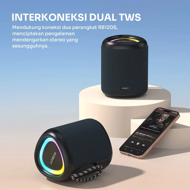 Jual ROBOT Speaker Bluetooth Tahan 20 Jam Pemutaran Suara HD Jernih ...