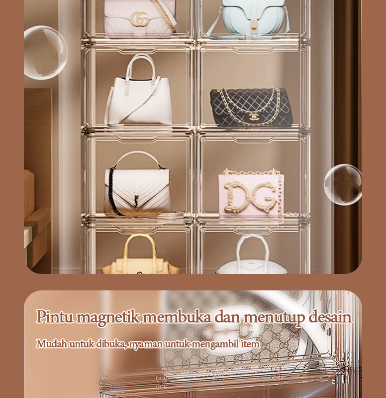Jual XMVP Kotak Penyimpanan Akrilik Display Box/Tas Transparant ...