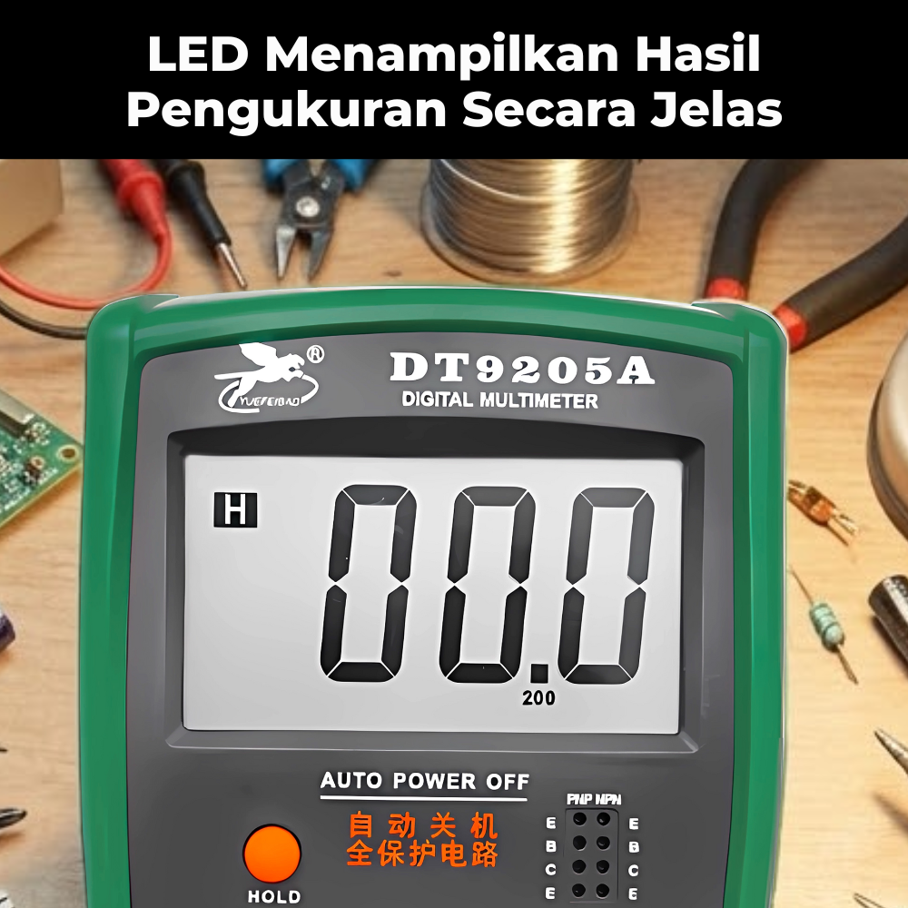 Jual FEIBAO Multimeter Digital AC/DC 1000V | Pengukur Arus Tegangan ...