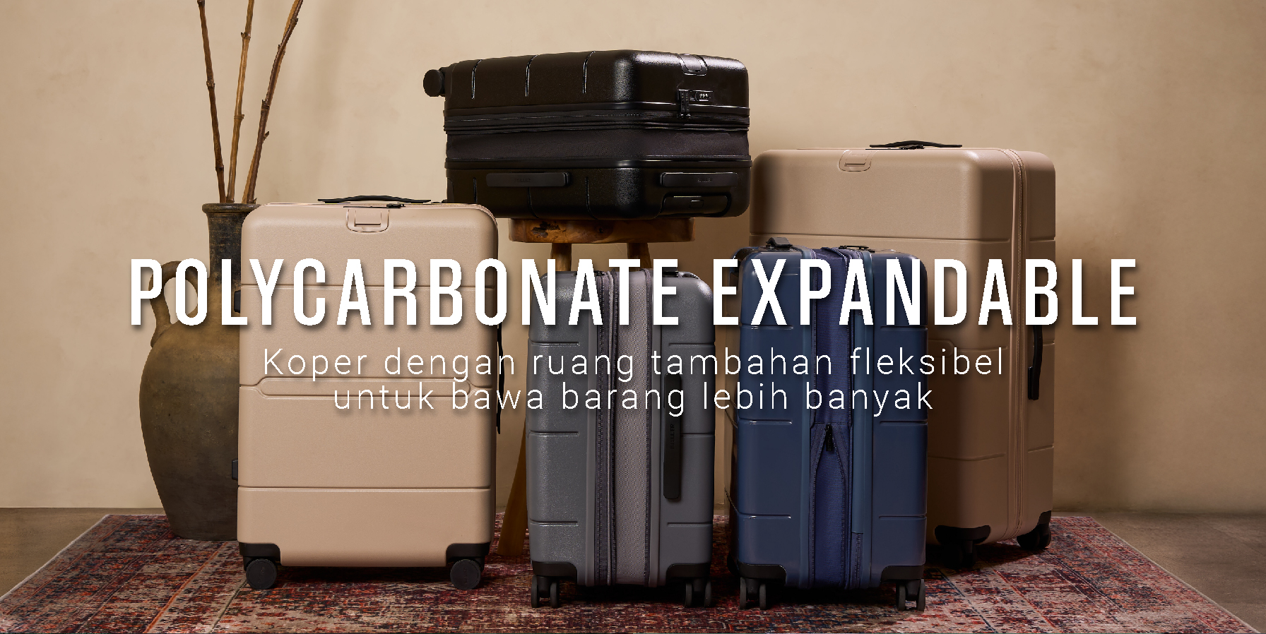 Jual BALLER Koper Expandable Zipper Polycarbonate Bigger Carry On 22 ...