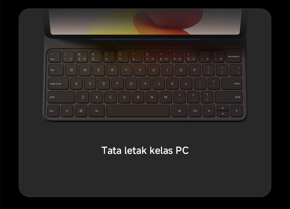 Jual Redmi Pad 2 Pro Keyboard | Ergonomic design | 64 PC-grade keyboard ...