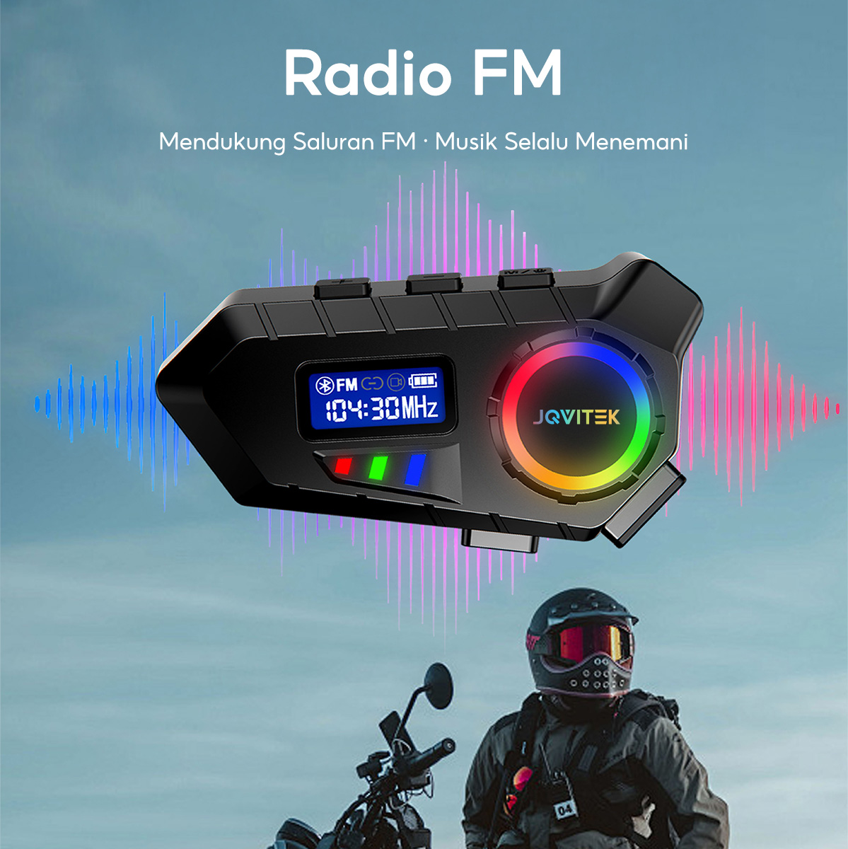 Jual Skytime T08 Intercom Motorcycle Riding Helmet Bluetooth Headset ...