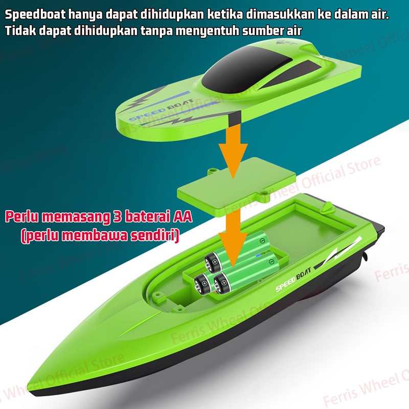 Jual Ferris Wheel 2.4ghz RC scull speedboat bertenaga motor ganda ...