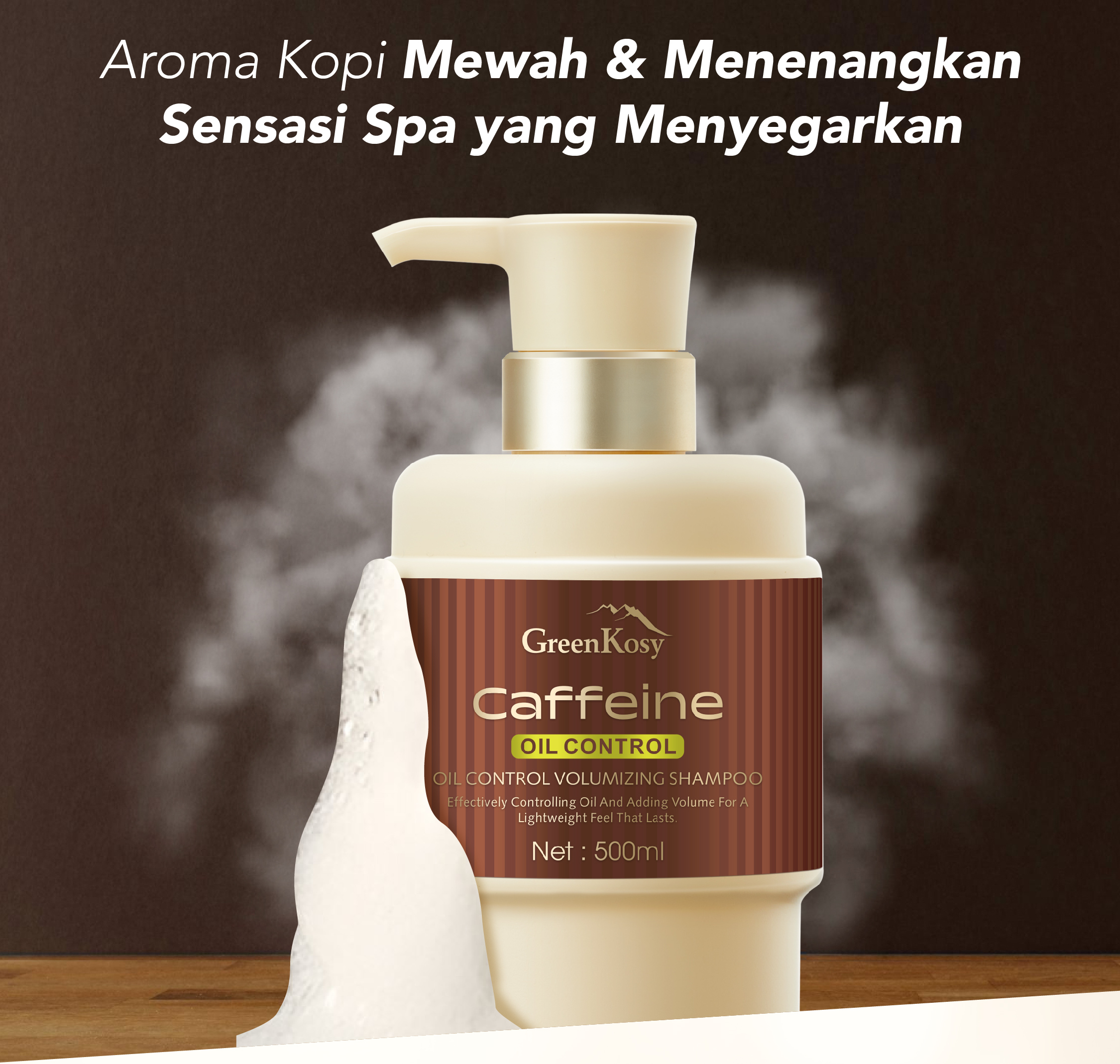 Jual GREENKOSY Oil Control Volumizing Shampoo - Mengontrol Minyak ...