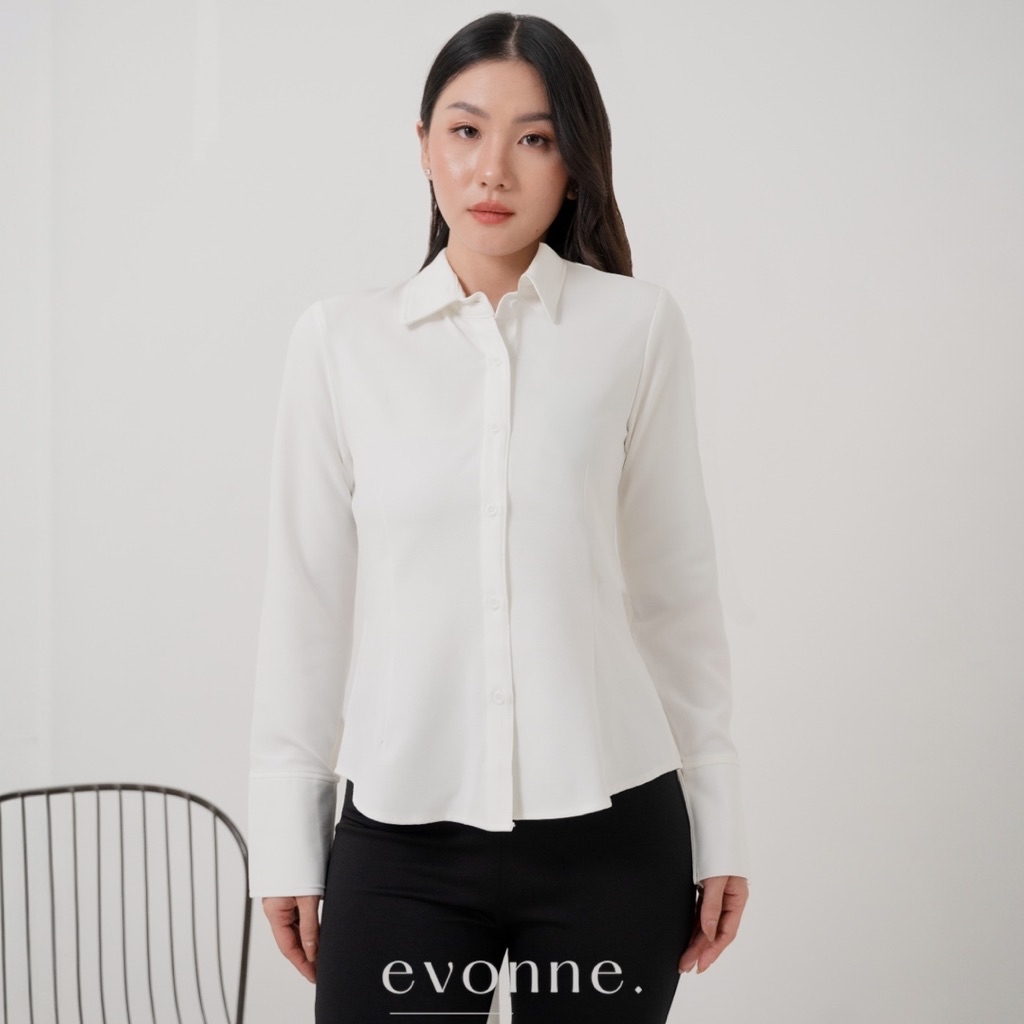 Jual EVONNE Katherine Kemeja Mewah Wanita Top Blouse Atasan Wanita ...