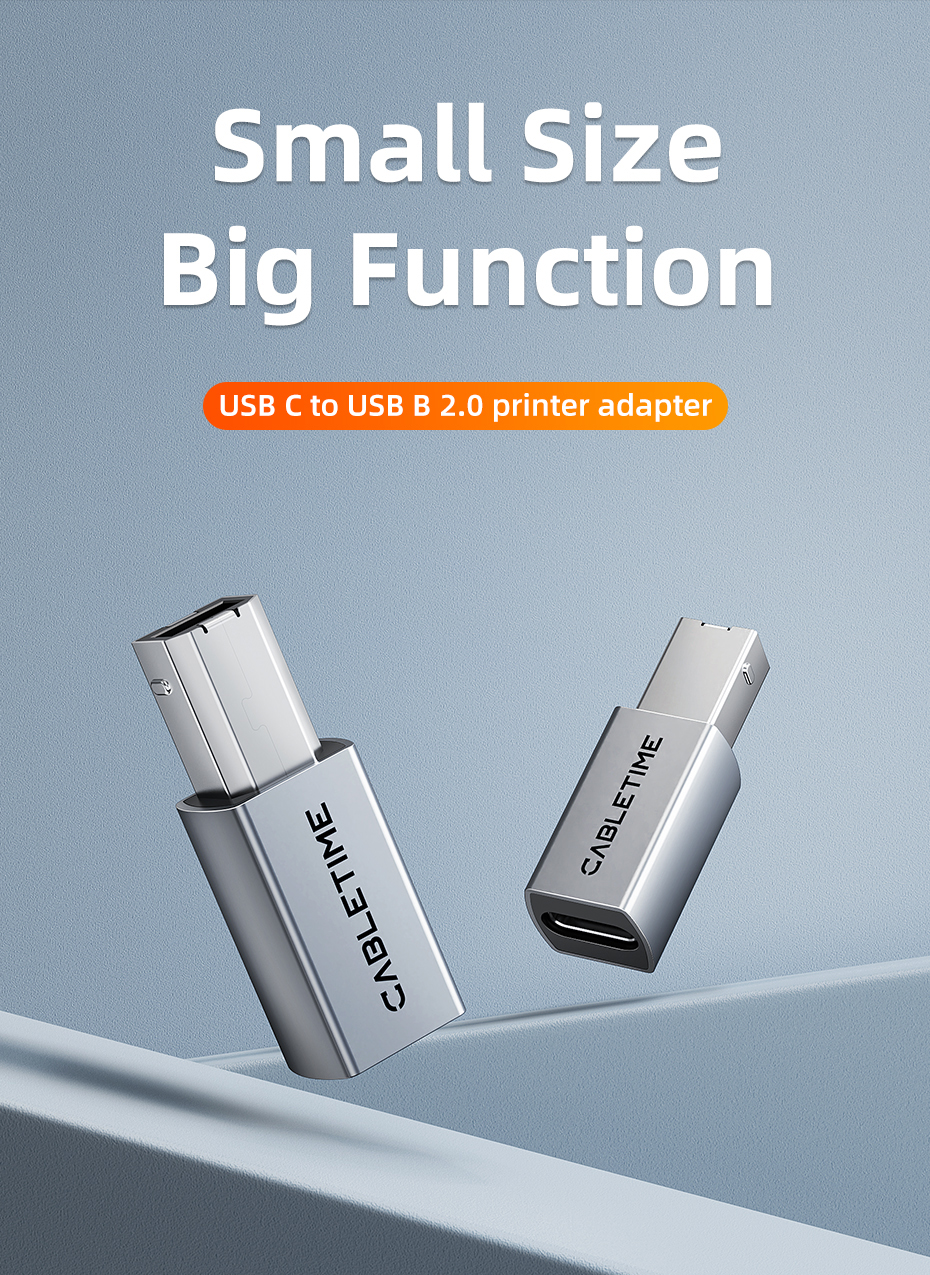 Jual CABLETIME Adapter USB Type C To USB-B 2.0 Male Converter Konektor ...