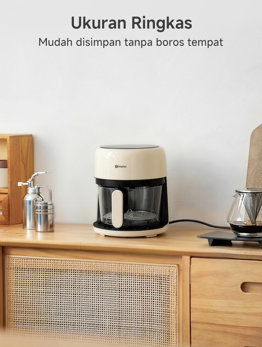 Jual Simplus Air Fryer Low Watt 650W 3,5L Digital Touch Screen ...