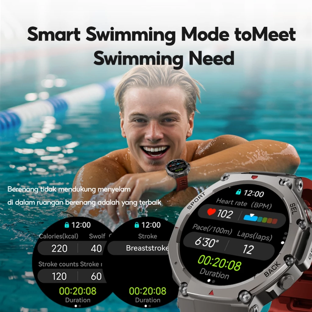 Jual [Bonus Smartwatch R1 + Strap] Cityjungle Smartwatch GPS 2 AMOLED 1 ...