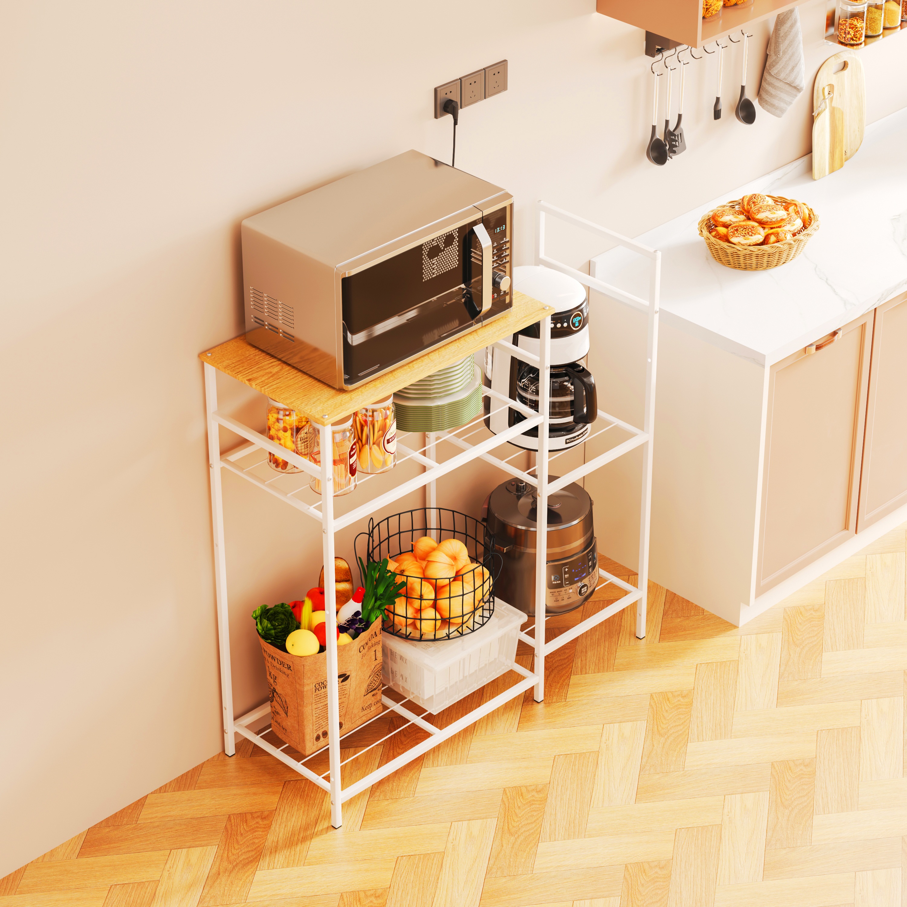 Jual ALOT Rak Dapur Serbaguna Rak Kompor Rak Oven Minimalis Kitchen ...