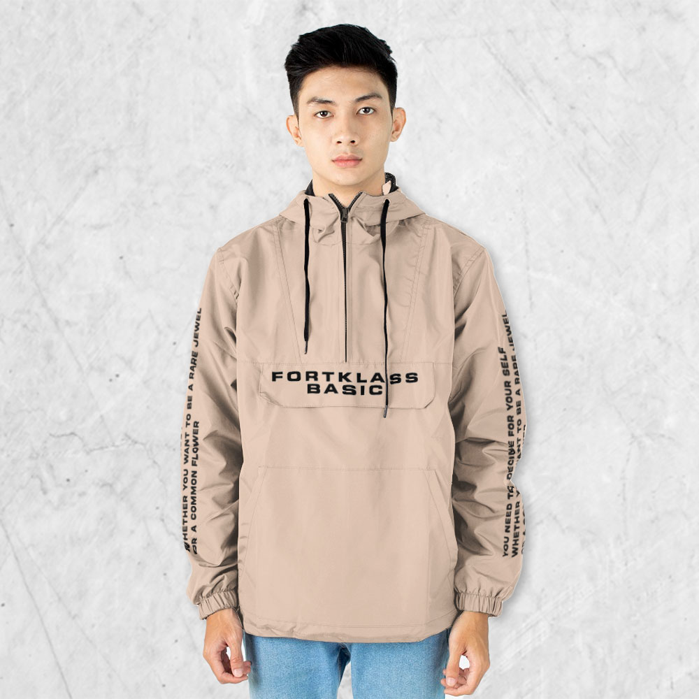 Jual FortKlass Pullover Basic Polos Jaket Pria Jaket Parasut Unisex ...