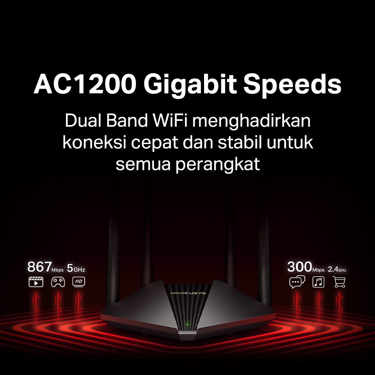 Jual TP-Link | Mercusys MR30G | Router WiFi | AC1200 | WiFi 5 | Router ...