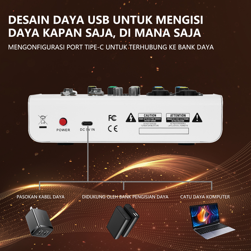 Jual LUXSONA Mixer reverb 4-channel/mixer mini profesional/mixer audio ...
