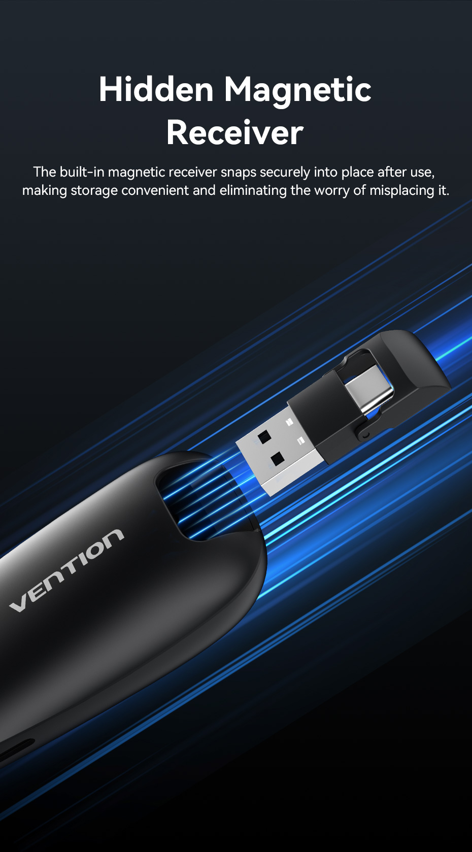Jual Vention Wireless Presenter Remote Red Laser Pointer with Air Mouse ...