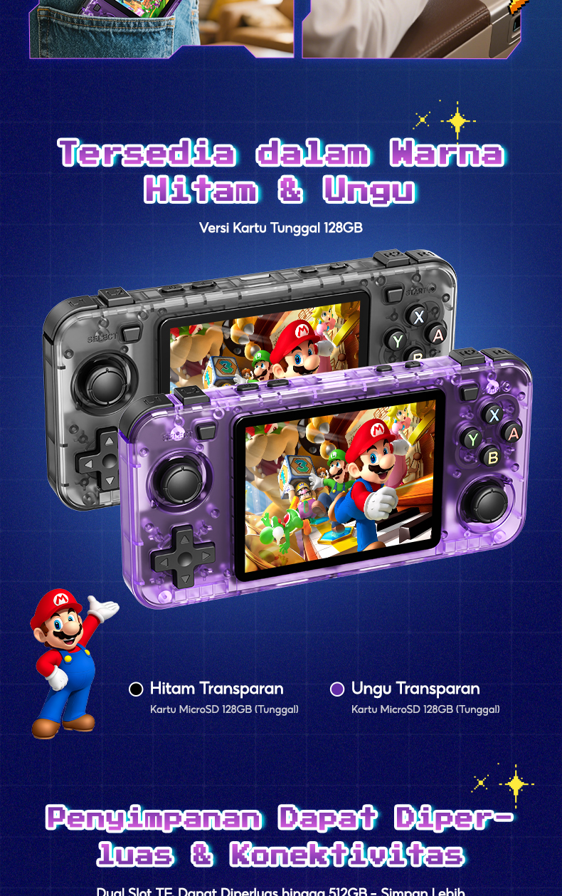 Jual Kiumo Game Bot R36H Retro Handheld Game Console Gameboy 3.5