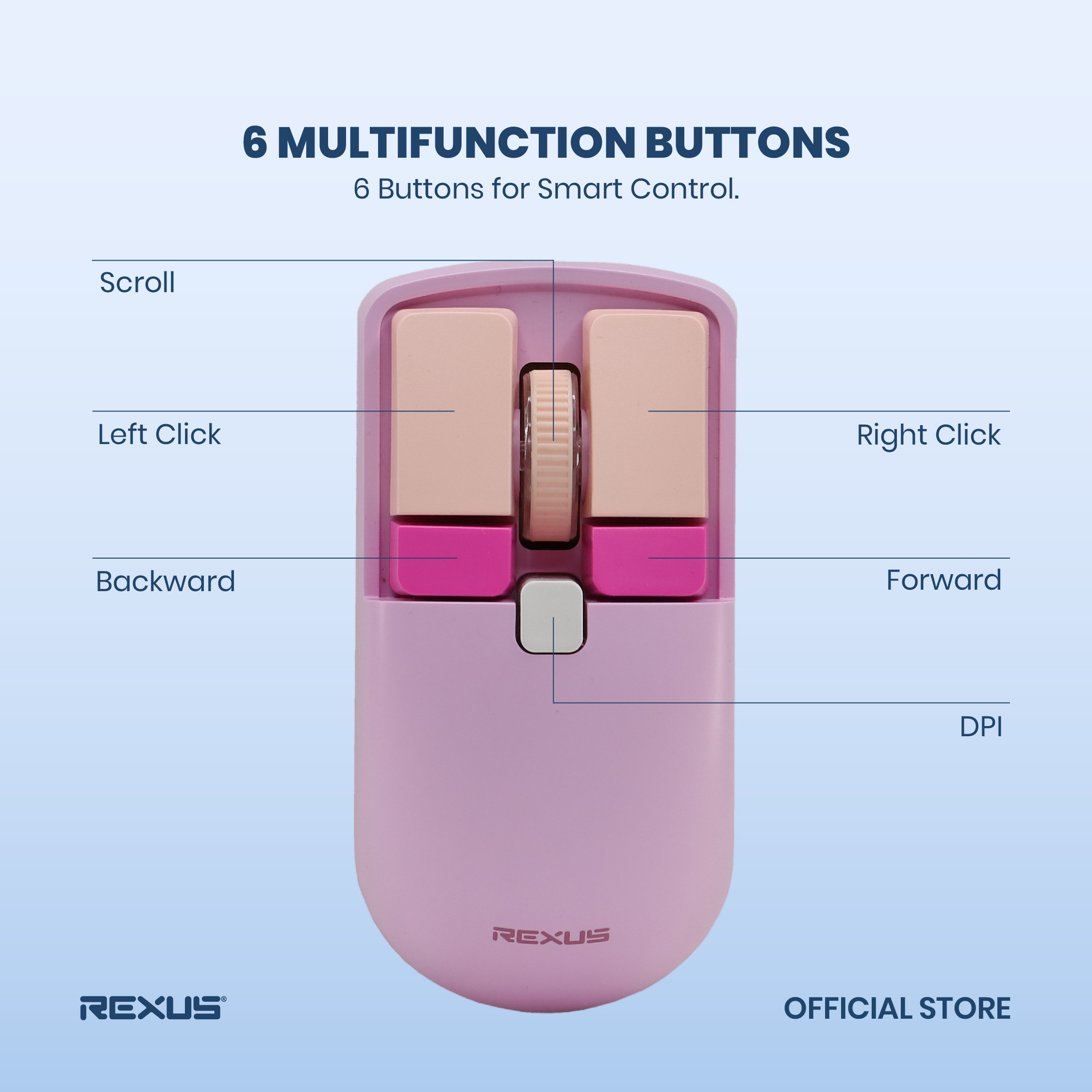 Jual Rexus Mouse Office Wireless Bluetooth QB400 | Shopee Indonesia