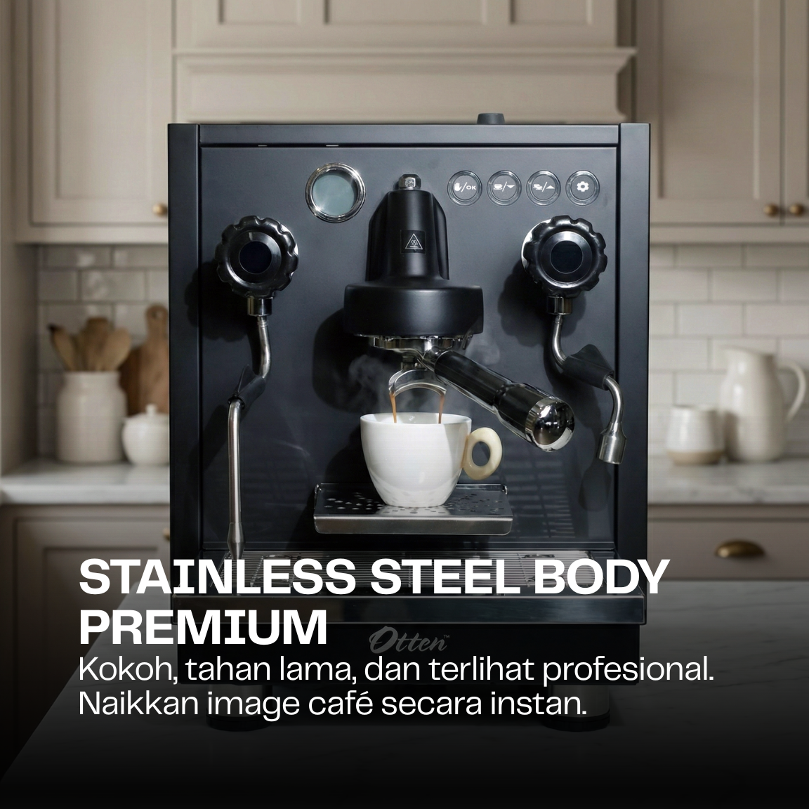 Jual Otten - Commercial Espresso Machine 1GR with Double Boiler (Castro ...