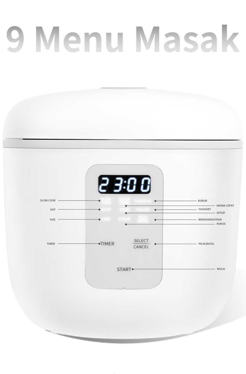 Jual Simplus Rice Cooker MagicCom 2L Panci food-grade anti lengket ...